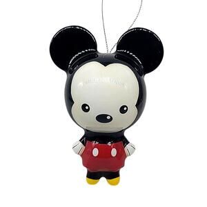 Disney Mickey Mouse Christmas Ornament Santa Red Pants CL4